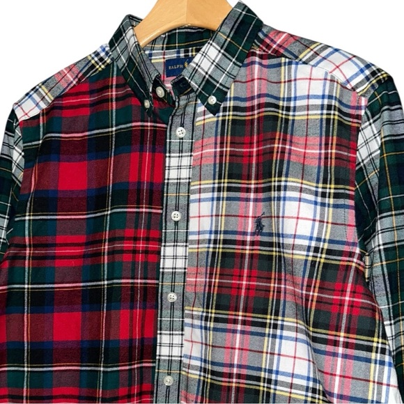 Ralph Lauren XL 18 20 Red Green Plaid Performance Flannel Button Down Shirt - Picture 1 of 5